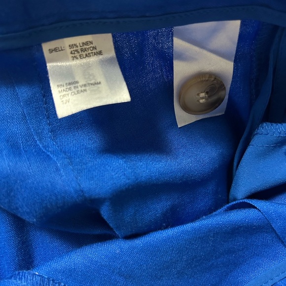 Antonio Melani Brenda Linen Blend Cropped Wide Leg Pants Size 6 - Picture 4 of 7